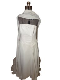 Beautiful Memories By Maggie Sottero Chiffon Bridal Gown Size 16