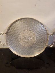 Vintage Cromwell Hand Wrought Aluminum Serving Platter
