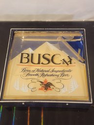 Vintage Busch Beer Lighted Advertising Sign