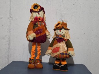 Pair Of Adjustable Scarecrows