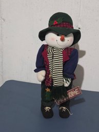 Tommy The Talking Snowman Avon Christmas Soft Sculpture 25' Tall Motion Activated