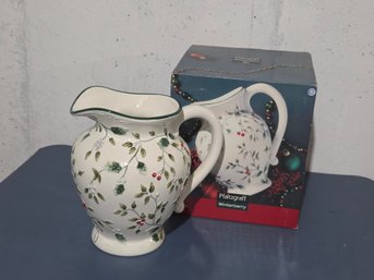 Pfaltzgraff Winterberry Pitcher With Box