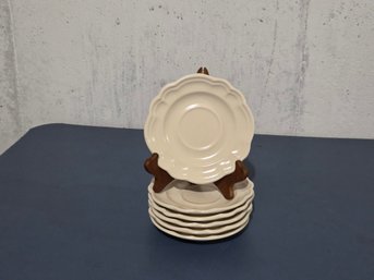 Six Pfaltzgraff 'remembrance' Saucers