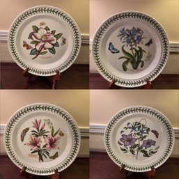Four Portmeirion Botanic Garden 10' Plates