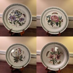 Four Portmeirion Botanic Garden 10' Plates
