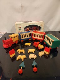 Vintage Santa's World 24' Wooden Circus Train