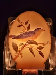 Brand New In Box Ibis & Orchid Resin Night Light ( Warbler On Sweet Olive )