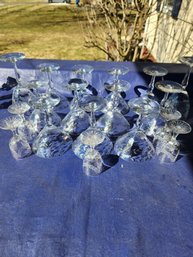 Vintage Etched Crystal Glasses