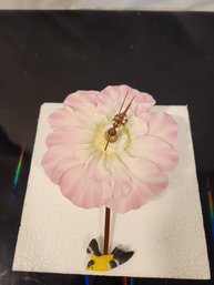 Brand New 6' Rose Wall Clock With Goldfinch Pendulum