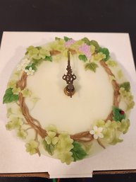 Brand New 6' Ibis And Orchid Wall Clock ( Ladybug On Vine )