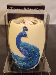 Brand New Ibis And Orchid 5' Peacock Table Lamp