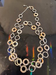 Lia Sophia Abalone Shell/ Mother Of Pearl Necklace