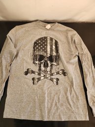 Brand New Skull And Cross Bones Long-sleeved T-shirt