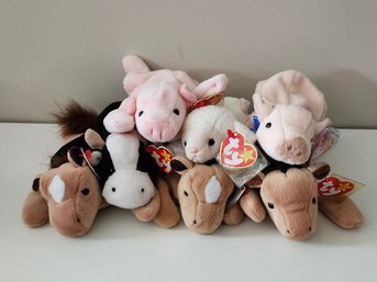 Ty Beanie Babies Farm Animal Collection