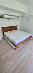 West Elm Mid-Century Bed Frame In The Signature 'Acorn' Wood Finish