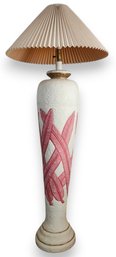 Sun 89 Postmodern Tropical Palm Leaf Textured Plaster Floor Lamp