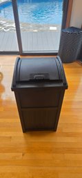 Suncast Outdoor Storage Deck Box With An Open Lid