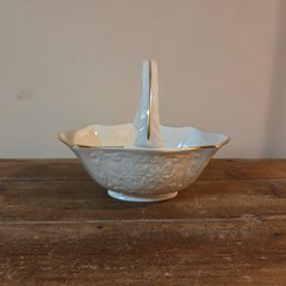 Lenox Embossed Floral Basket
