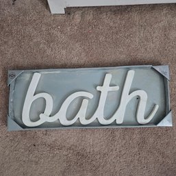 New Stratton Home Decor 'Bath' Sign