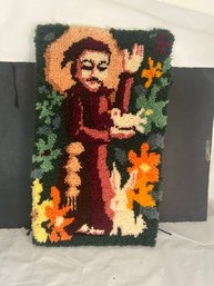 Vintage Rug Pattern Needlepoint Art