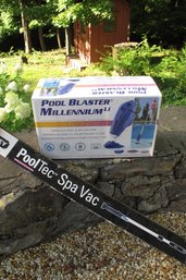 New In Box Pool Blaster Millennium Pool & Aluminum Spa Cleaner & Pool Tec Spa Vac