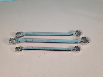 Vintage Snap-On Double Box-End Wrench Set - 3 Pieces - USA