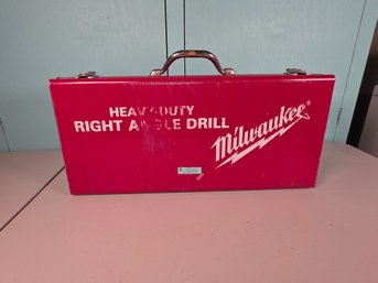 Vintage Milwaukee Heavy-Duty 1/2' Drill Set With Metal Case & Accessories