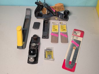Vintage Woodworking Hand Plane & Surform Tool Lot - Stanley, Craftsman & More