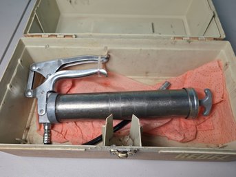 Vintage Superior Pistol-Matic Grease Gun - Made In USA - With Tool Case