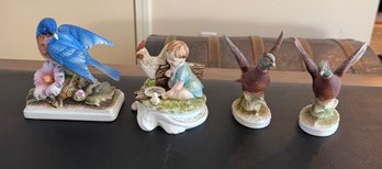 4 Lefton Figurines