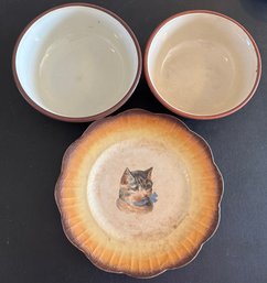 3 Vintage Pieces Of Glass