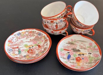 Japanese Cups And Saucers