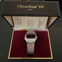 Chrono Sonic 100 Watch Untested