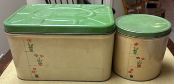 2 Vintage Tins