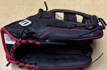 Child’s Right Handed Baseball Glove And Ball