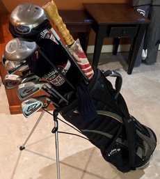 Callaway Golf Bag With Right Handed Clubs