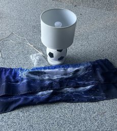 Soccer Valances And Lamp