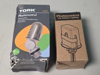 TORK & Outdoor Lighting Photocontrol Lot - 2 Units In Original Boxes