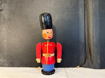 British Wooden Policeman/Bobby & British Royal Guard Coin Bank