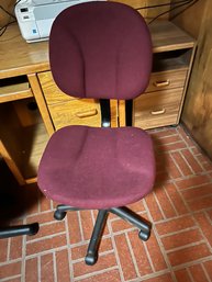 Office Chair Maroon