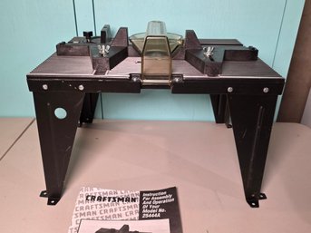 Sears Craftsman Router Table No. 925444A With Fence, Guard & Instructions