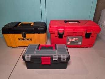 Tool Box Lot - Craftsman, Home Depot & Small Parts Organizer - 3 Pieces