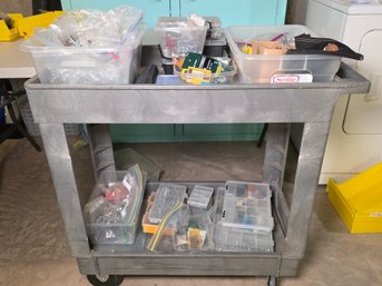 Huge Mixed Hardware, Electrical & Shop Supply Lot - Fasteners, Bits, Fittings, Testers & More