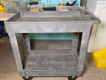 Rubbermaid Commercial Products Heavy-Duty Utility Cart - 2 Shelf