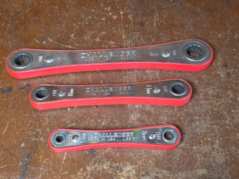Craftsman Ratcheting Box-End Wrench Set - 3 Pieces - Metric - Made In USA