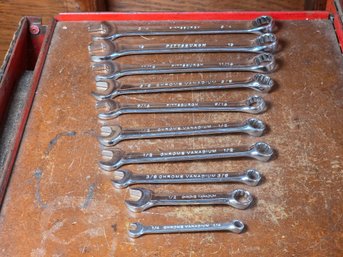 Pittsburgh Combination Wrench Set - SAE - 10 Pieces