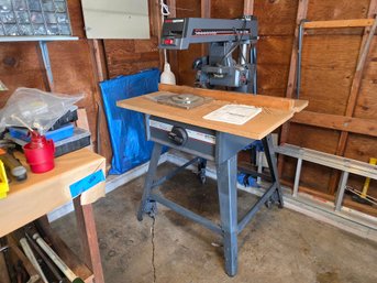 Craftsman 10' Radial Arm Saw With Stand, Manual & Extra Blades