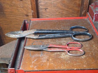 Vintage Heavy-Duty Tin Snips / Metal Shears - Drop Forged USA