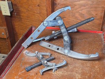 OTC 1038 & Smaller 3-Jaw Mechanical Gear / Bearing Puller Set - Made In USA