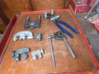 Assorted Tubing Cutters, Clamp Tool & Modified Pliers Lot